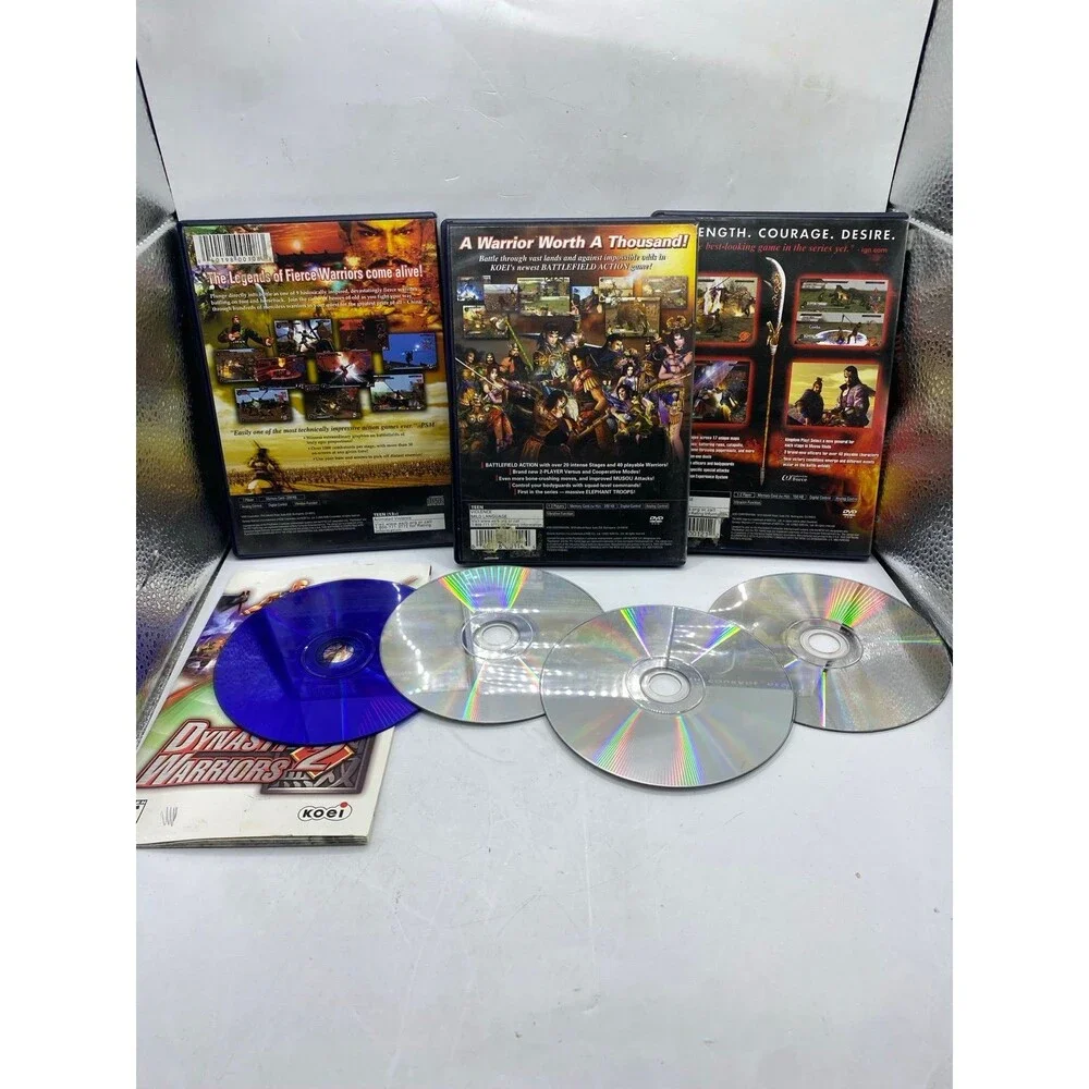 Dynasty Warriors 2, 3, 4, and 5 for PlayStation 2 (4 game bundle) ps2
